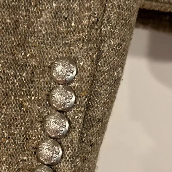Veronica Beard Wool Tweed Pattern Evening Jacket Size M